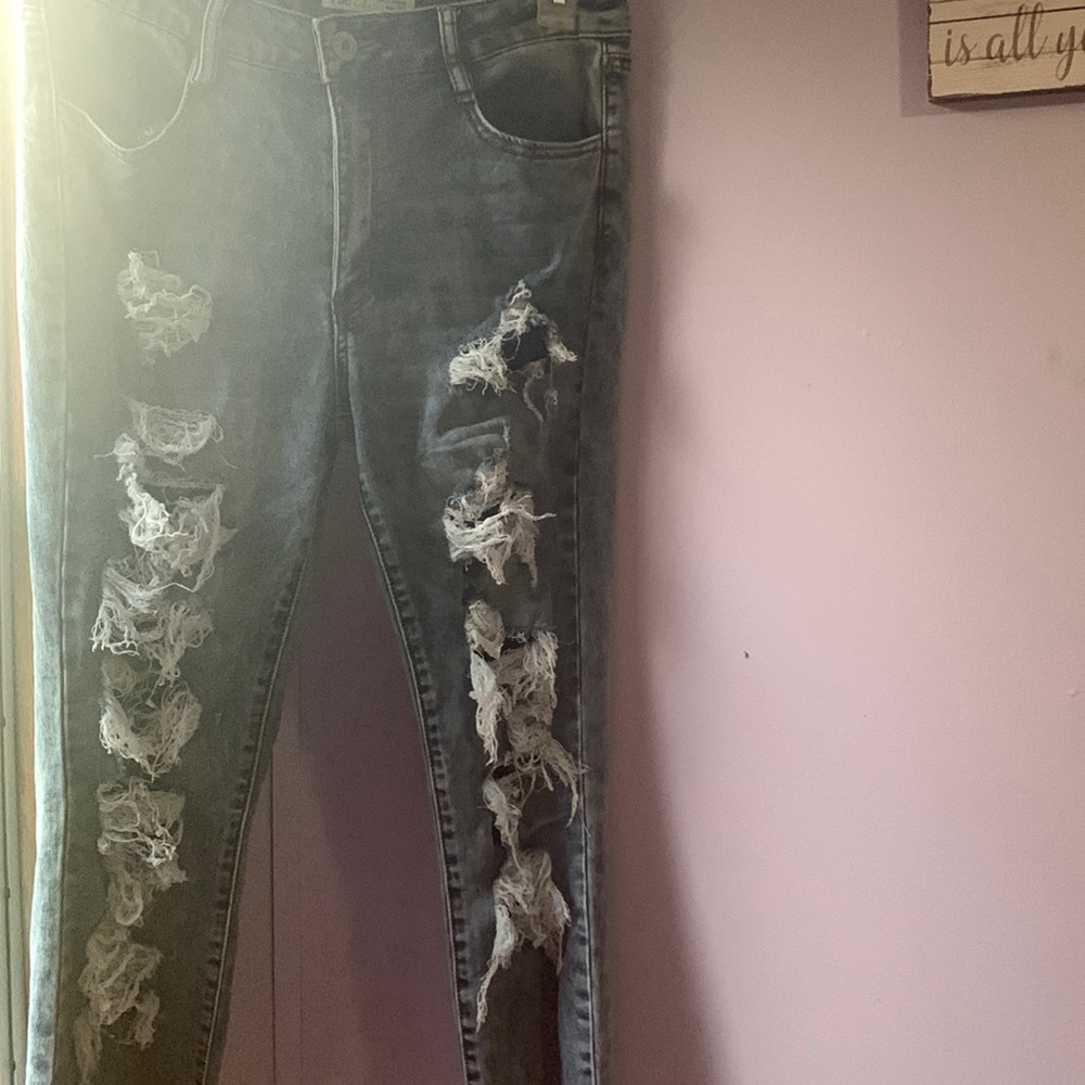 Ankle jeggings High-rise